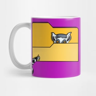 Lemur in a Folder Icon Mug